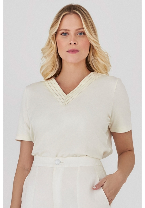 Blusa Deep com Detalhe Trançado Frente - Golden Hour