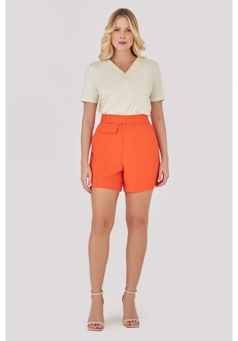 Blusa Deep com Detalhe Trançado Frente - Golden Hour