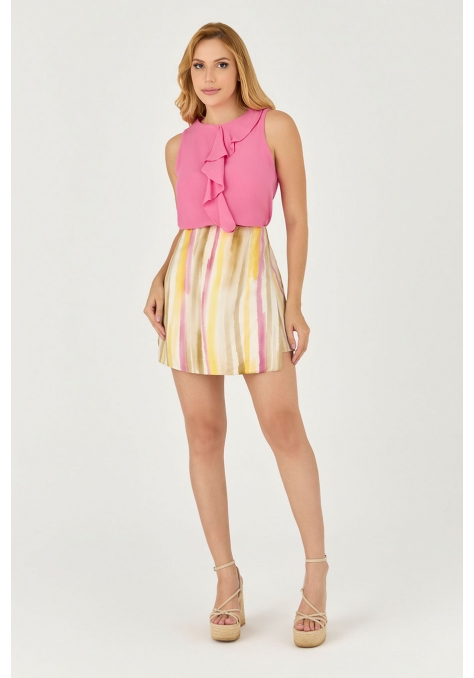 Blusa Deep Detalhe Babados - Le Jardin