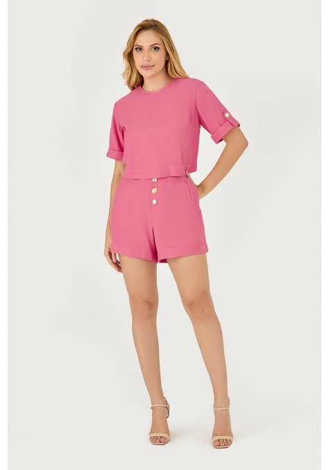 Blusa Deep com Detalhe Botões - Le Jardin
