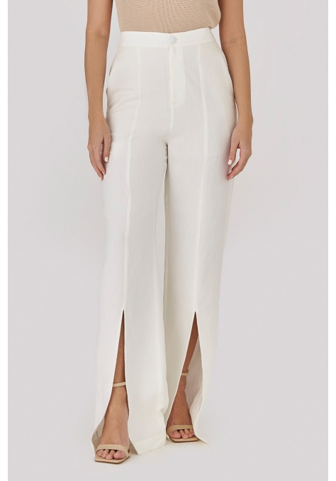 Calça Deep Alfaiataria com Fenda - Golden Hour