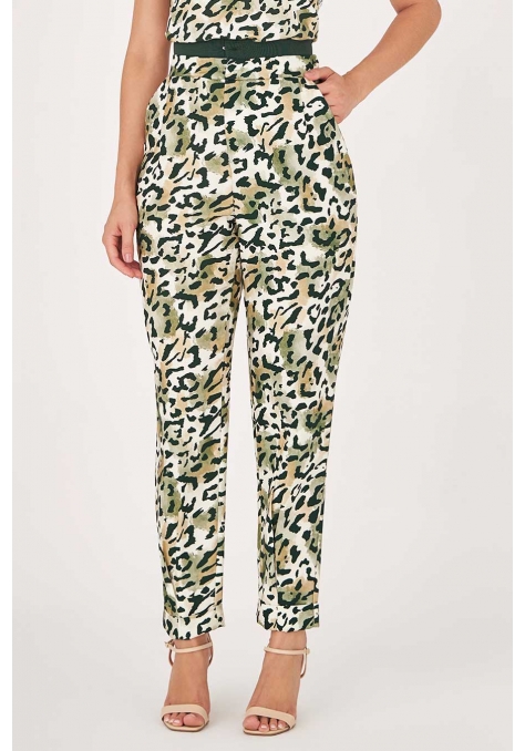 Calça Deep Estampada com Elástico Cintura Feminino - Luminous