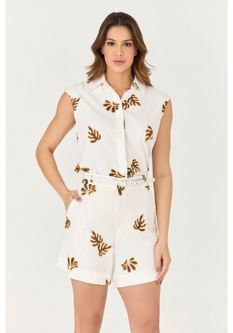 Conjunto Short e Blusa Detalhe Tecido Trabalhado DEEP - Icons
