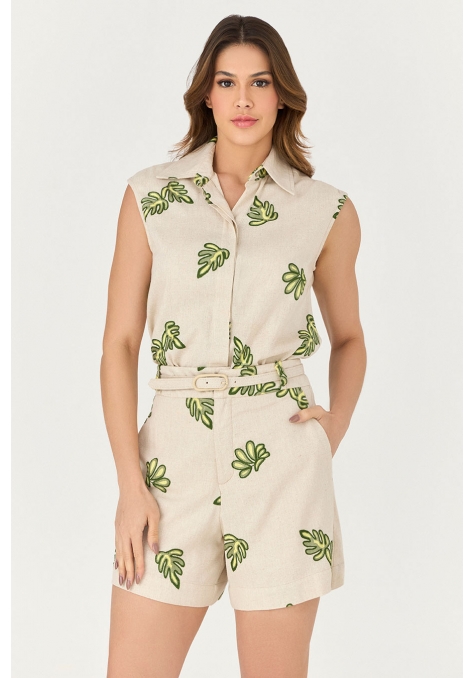 Conjunto Short e Blusa Detalhe Tecido Trabalhado DEEP - Icons