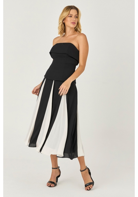 Conjunto Saia e Blusa DEEP com Nesgas - Essência