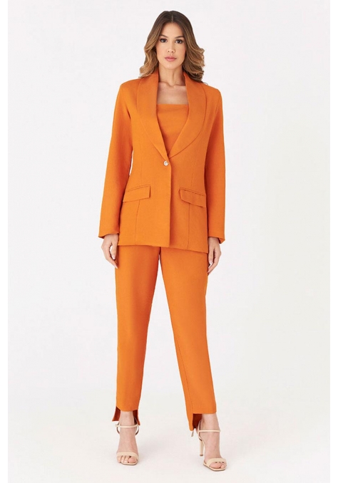 Calça Deep Alfaiataria Detalhe Zíper Perna Feminino - Spotlight
