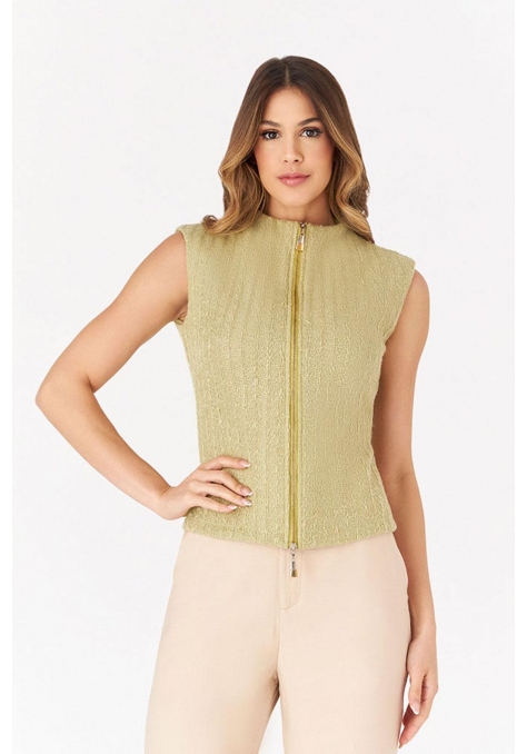 Blusa Deep com Zíper Frente Feminino - Spotlight