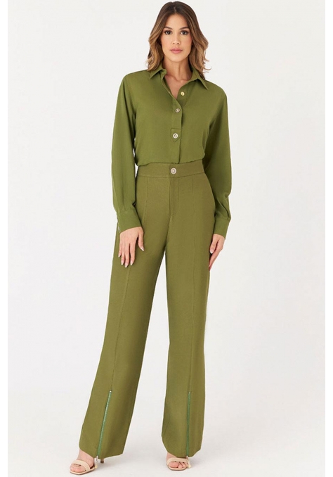 Camisa Deep com Detalhe de Botões Feminino - Spotlight