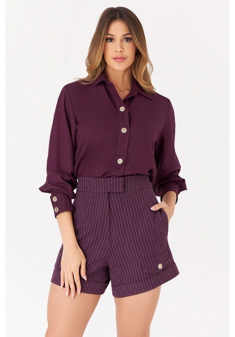 Camisa Deep com Detalhe de Botões Feminino - Spotlight
