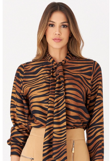 Blusa Deep Estampada com Amarração Feminino - Spotlight