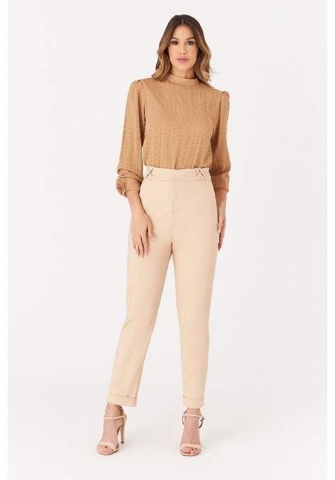 Blusa Deep Textura Poá com Manga Feminino - Spotlight