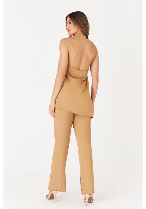 Blusa Deep Assimétrica com Pregas Feminino - Spotlight