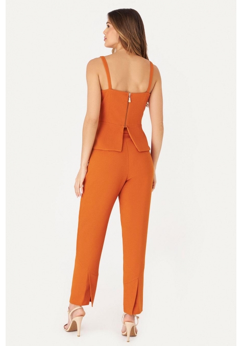 Blusa Deep com Detalhe Botão Bicolor Feminino - Spotlight