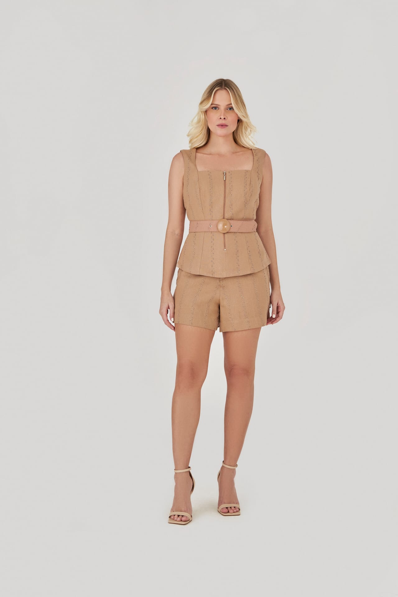 10143907 BEG F Blusa Peplum Detalhe