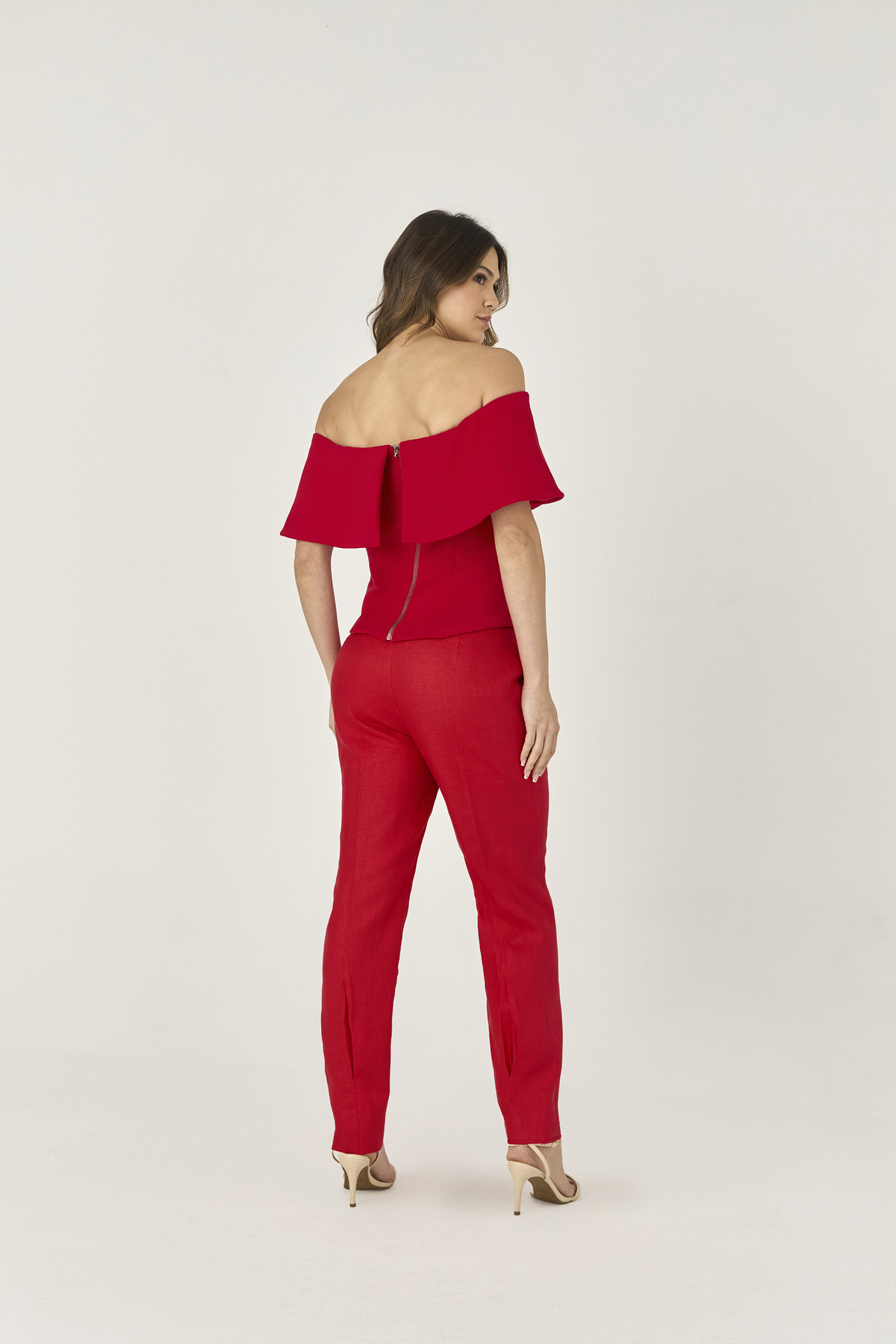 10632011 C VERM (1) Calca Carrot De Linho