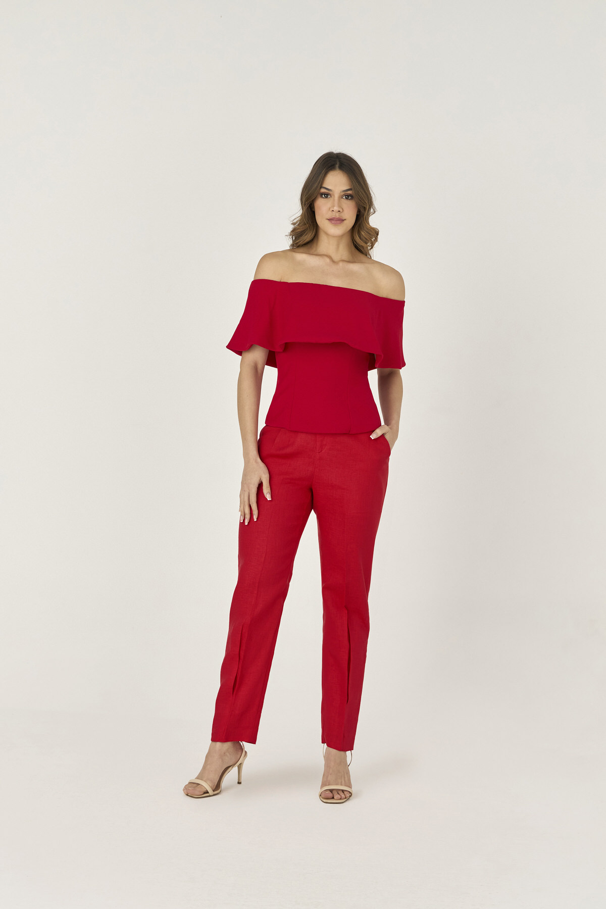 10632011 F VERM (1) Calca Carrot De Linho