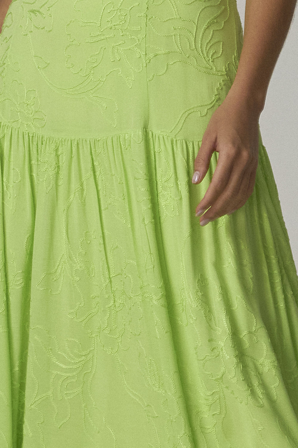 1072912-VERDE-1-C Vestido Longo Frente Unica