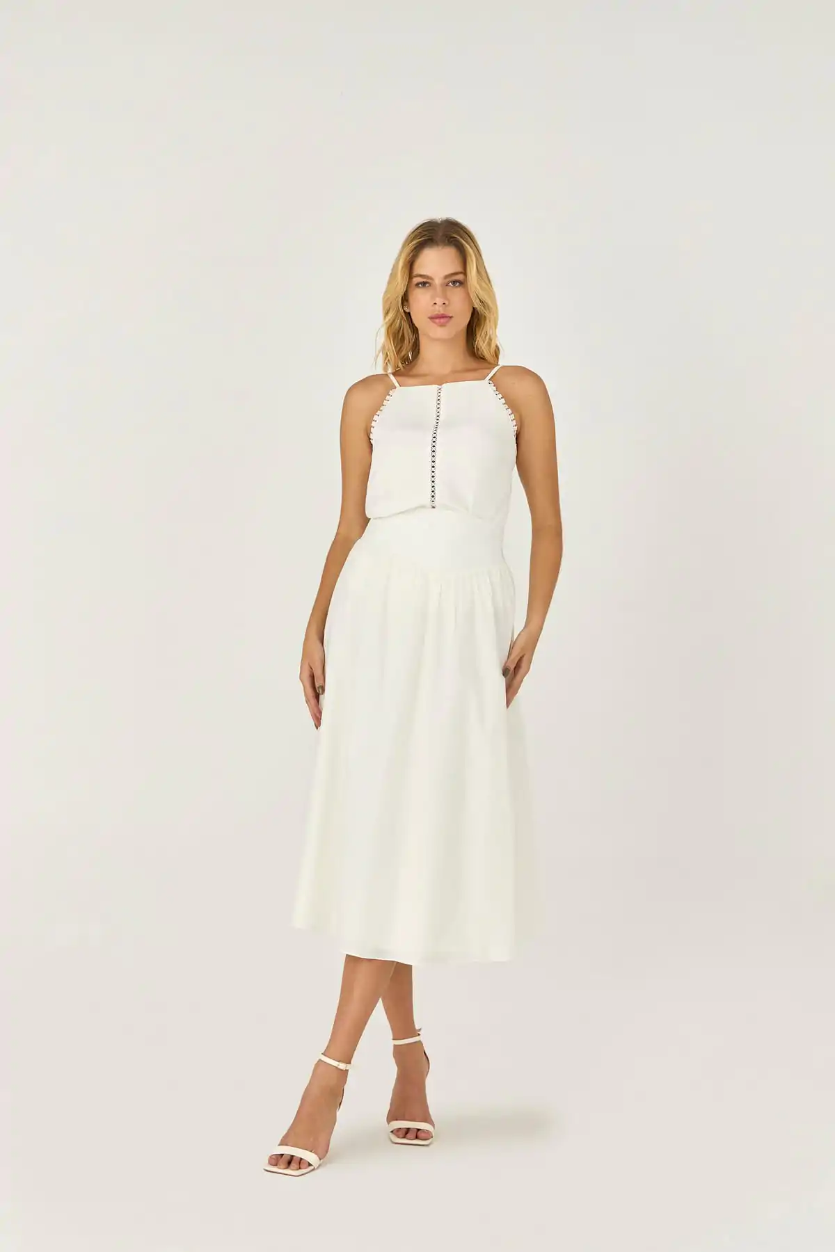 1035711 F BRAN Saia Midi Com Detalhe Pregas