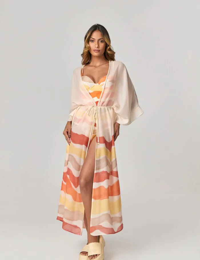 Praia Saida Longa Estampada