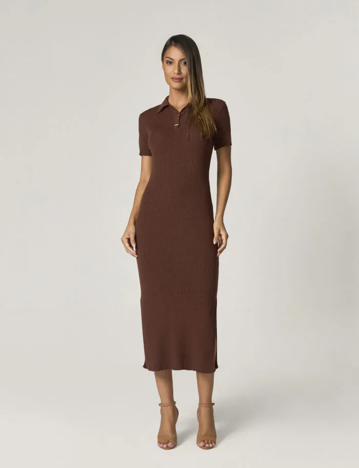 Vestido Longo De Tricot