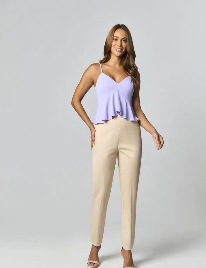 Calca Alfaiataria Com Detalhe Botoes