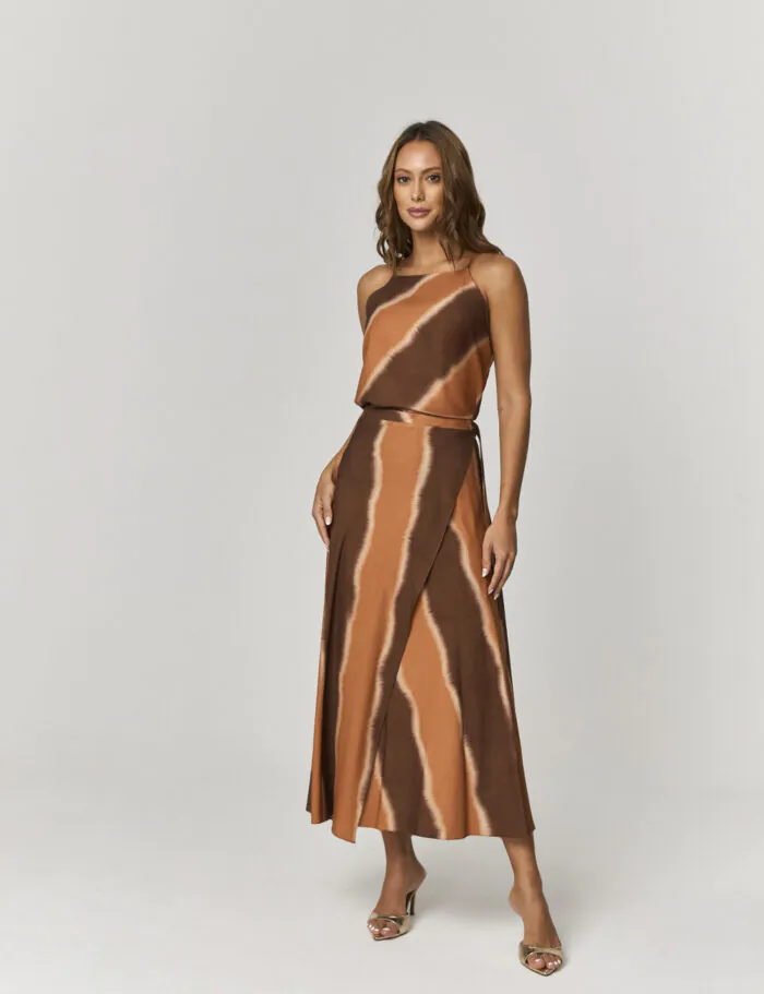 Conjunto Saia E Blusa Estampada