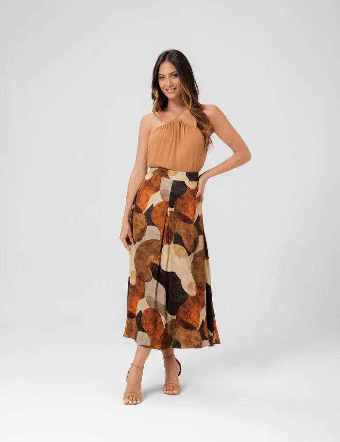 Blusa Regata Com Alca Cruzada