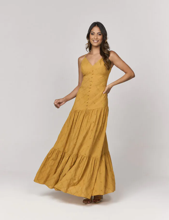 Vestido Midi Bordado